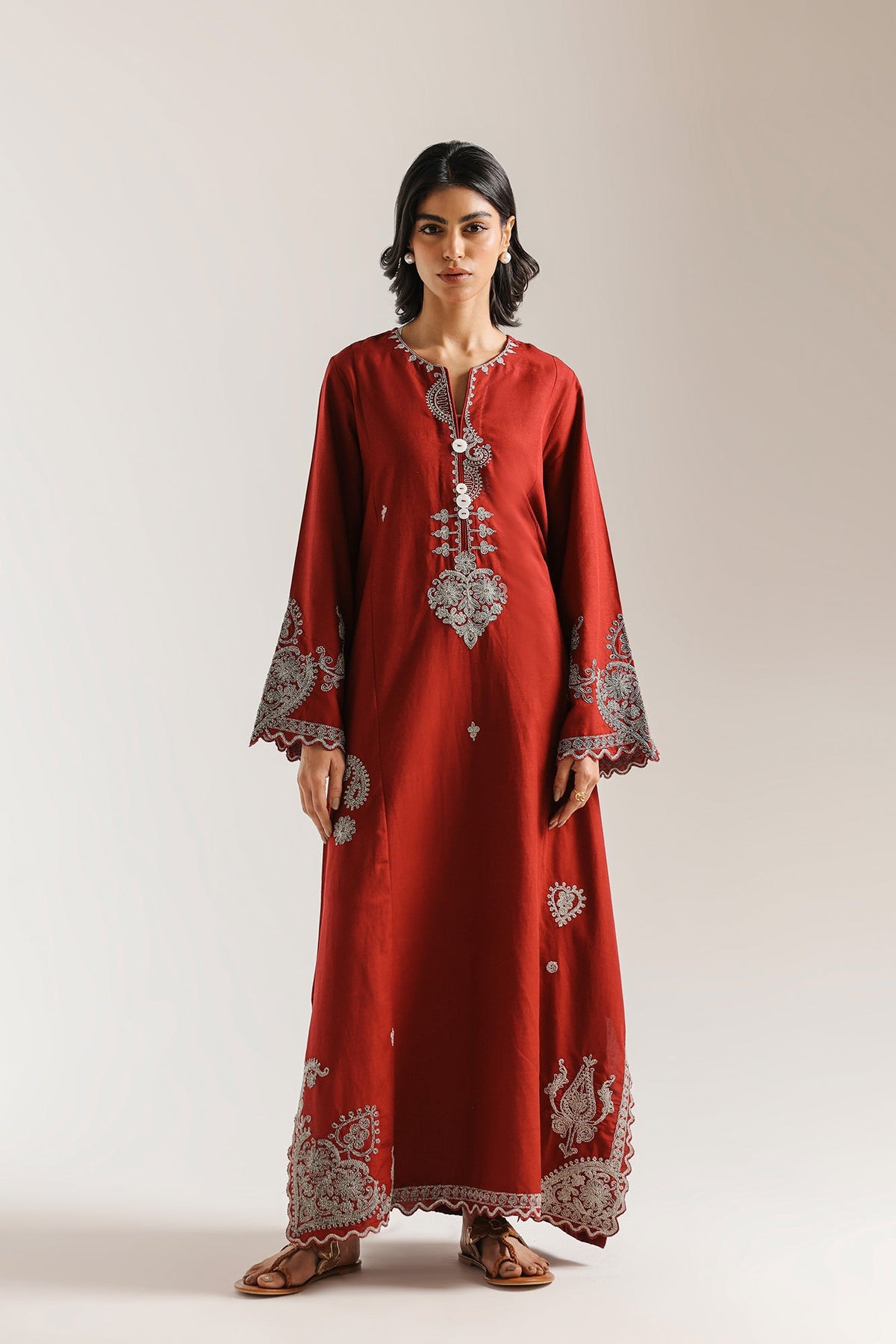 EMBROIDERED KAFTAN (E7541/102/403)