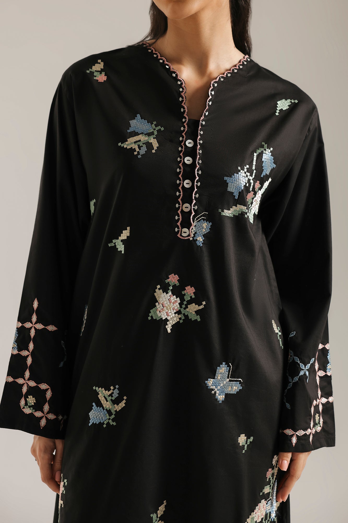 EMBROIDERED KURTI (E9608-102-902)