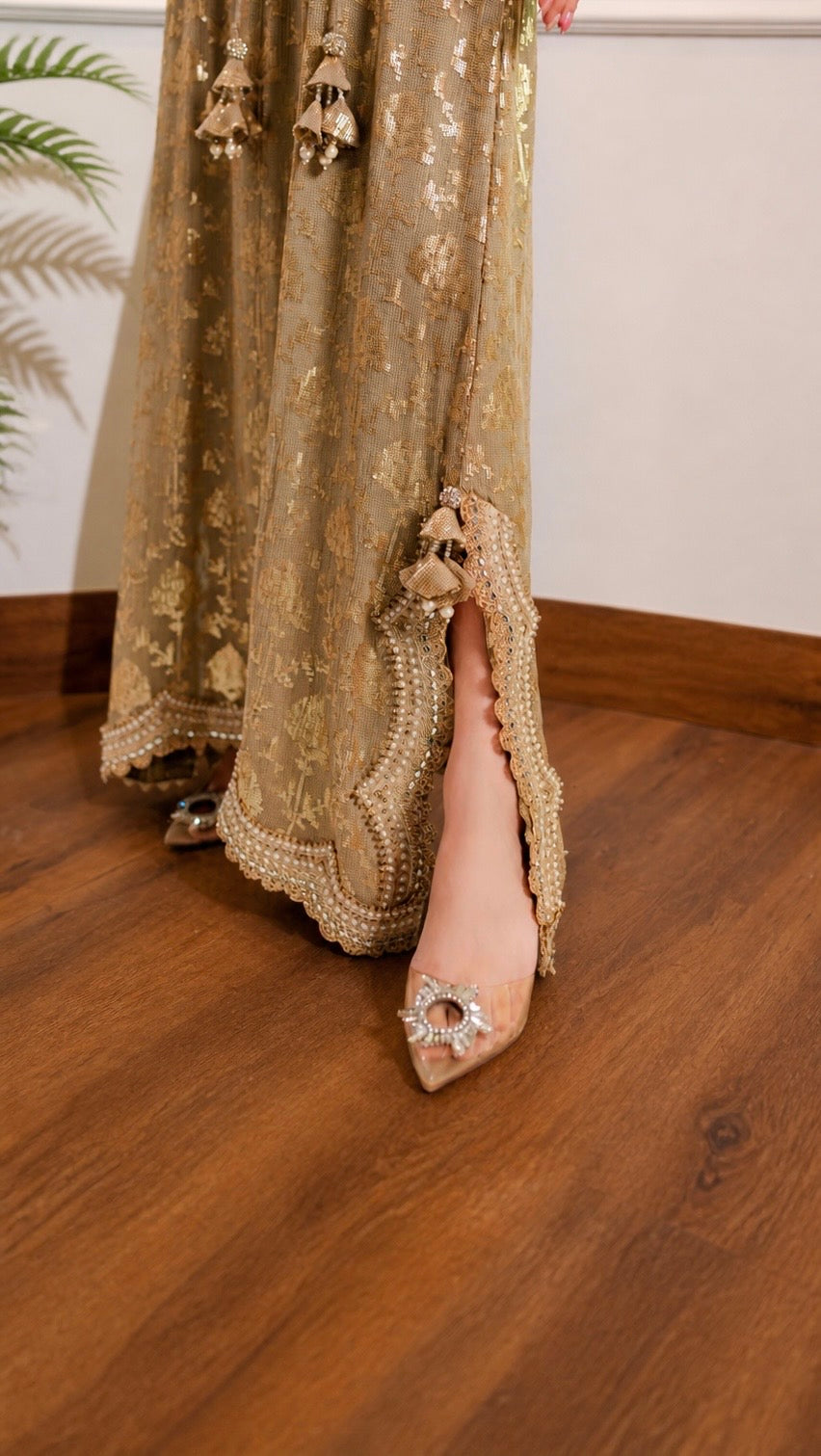 Euphoria Gold Kaftan by Alizay Saad