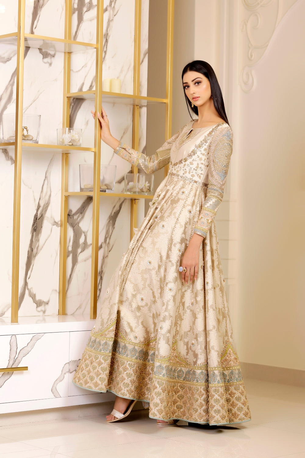 EMBROIDERED CHIFFON UC-3103