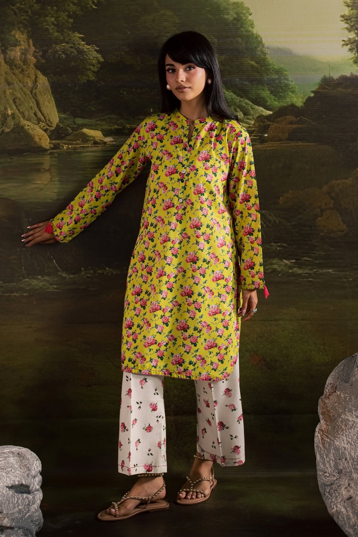 Elieen 2Pc - Printed Lawn Dress