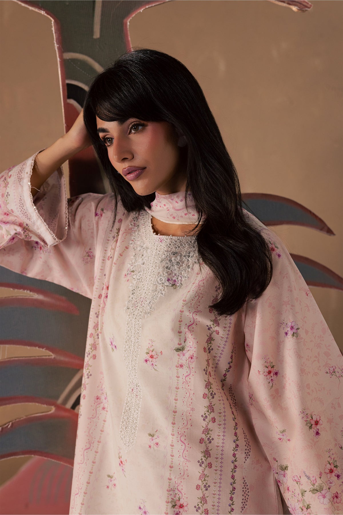Elora 3Pc - Printed Lawn Dress