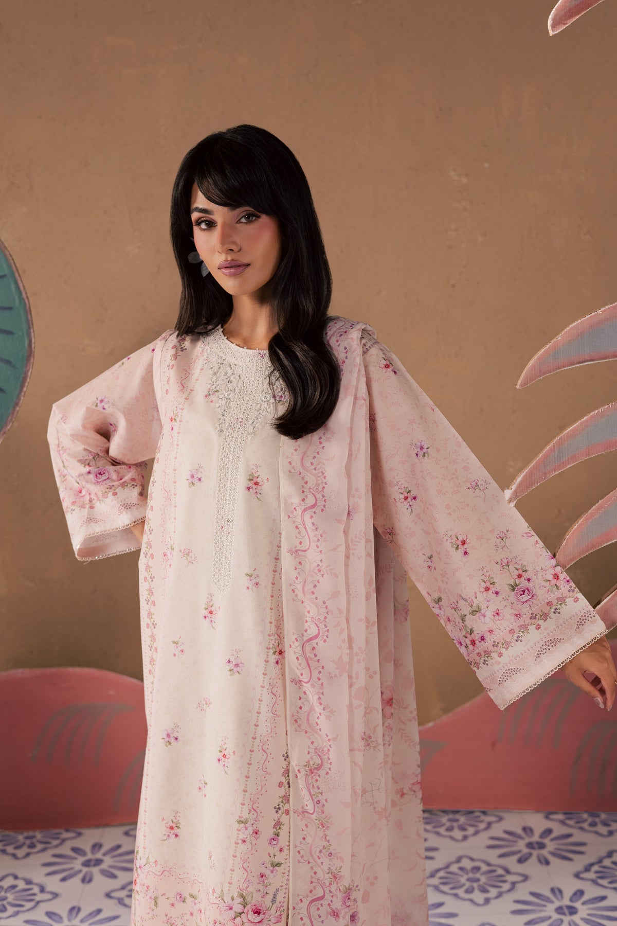 Elora 3Pc - Printed Lawn Dress