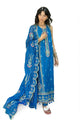 3 Piece Embroidered Lawn Suit with Embroidered Organza Borders and Embroidered Paper Cotton Dupatta