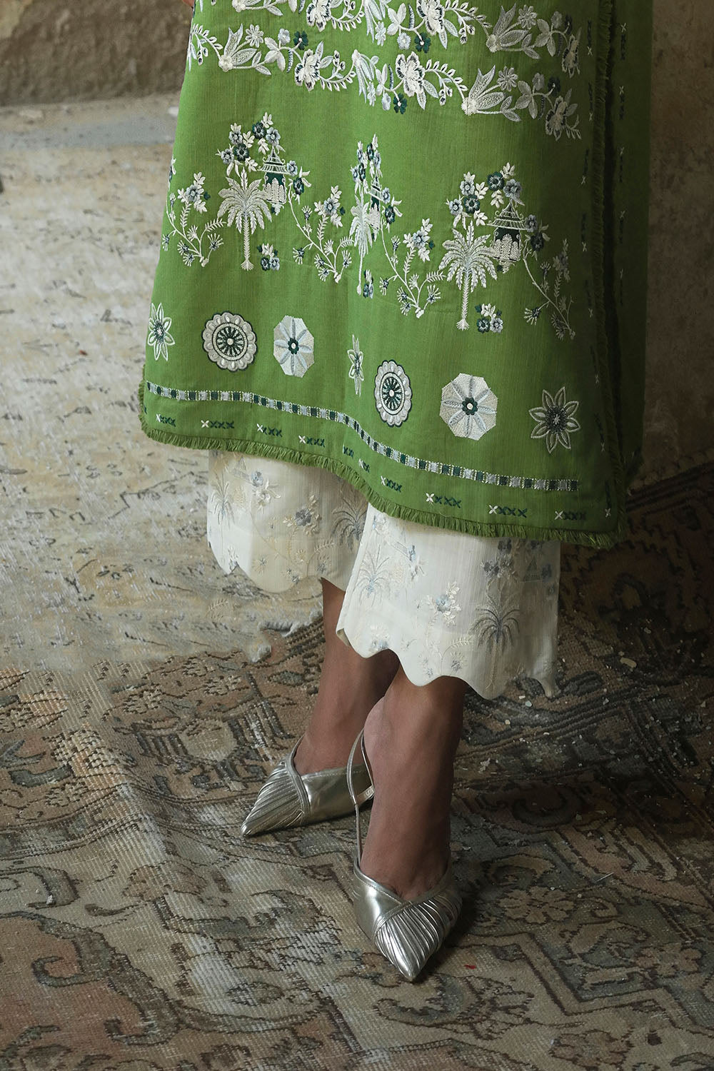 2 Piece Embroidered Khaddar Suit