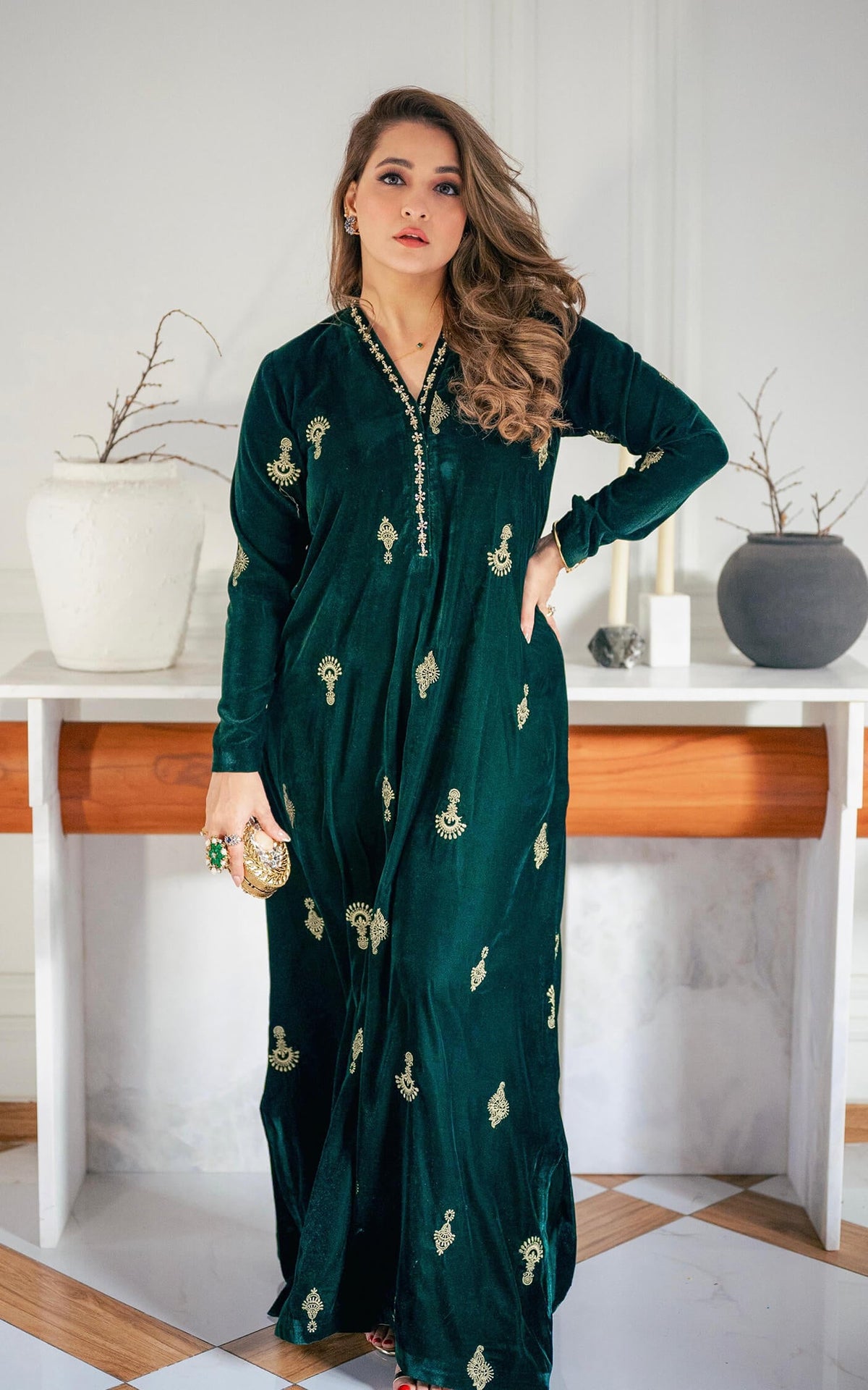 Emerald Royale Kaftan