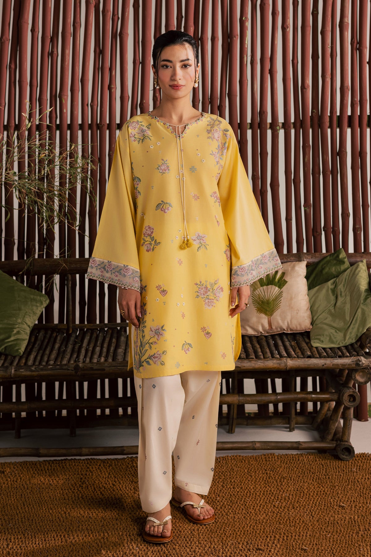 Eve 2Pc - Embroidered Lawn Dress