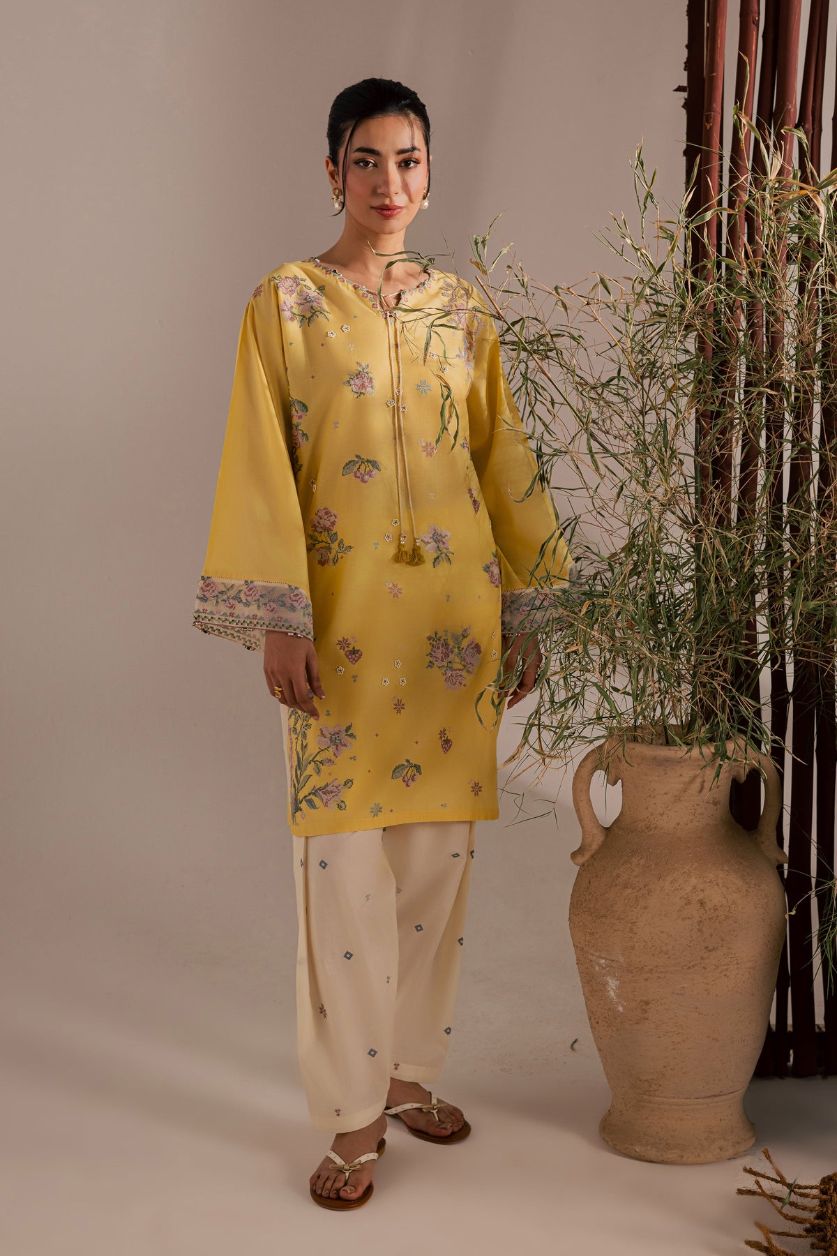 Eve 2Pc - Embroidered Lawn Dress