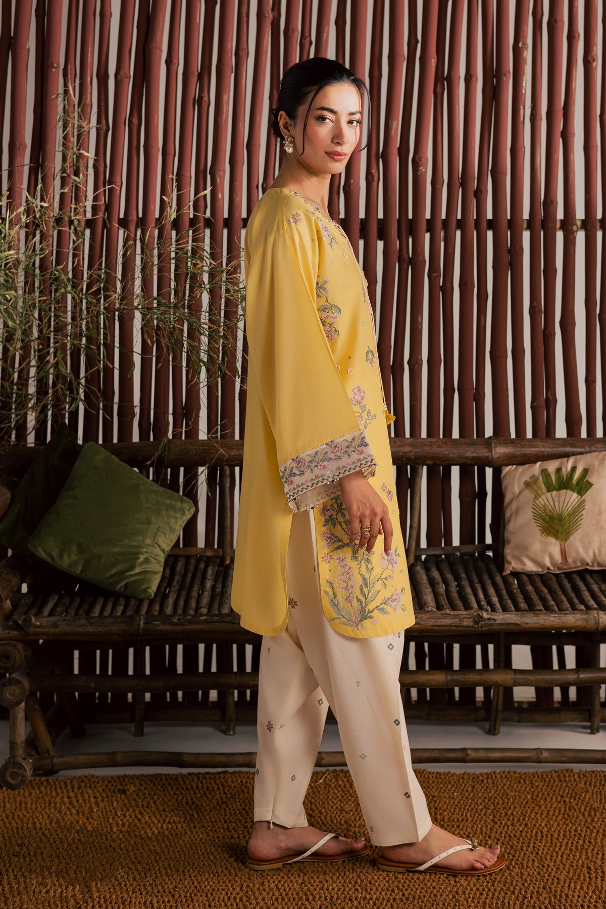Eve 2Pc - Embroidered Lawn Dress