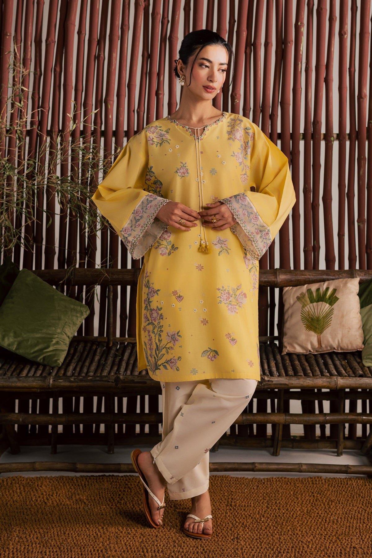 Eve 2Pc - Embroidered Lawn Dress