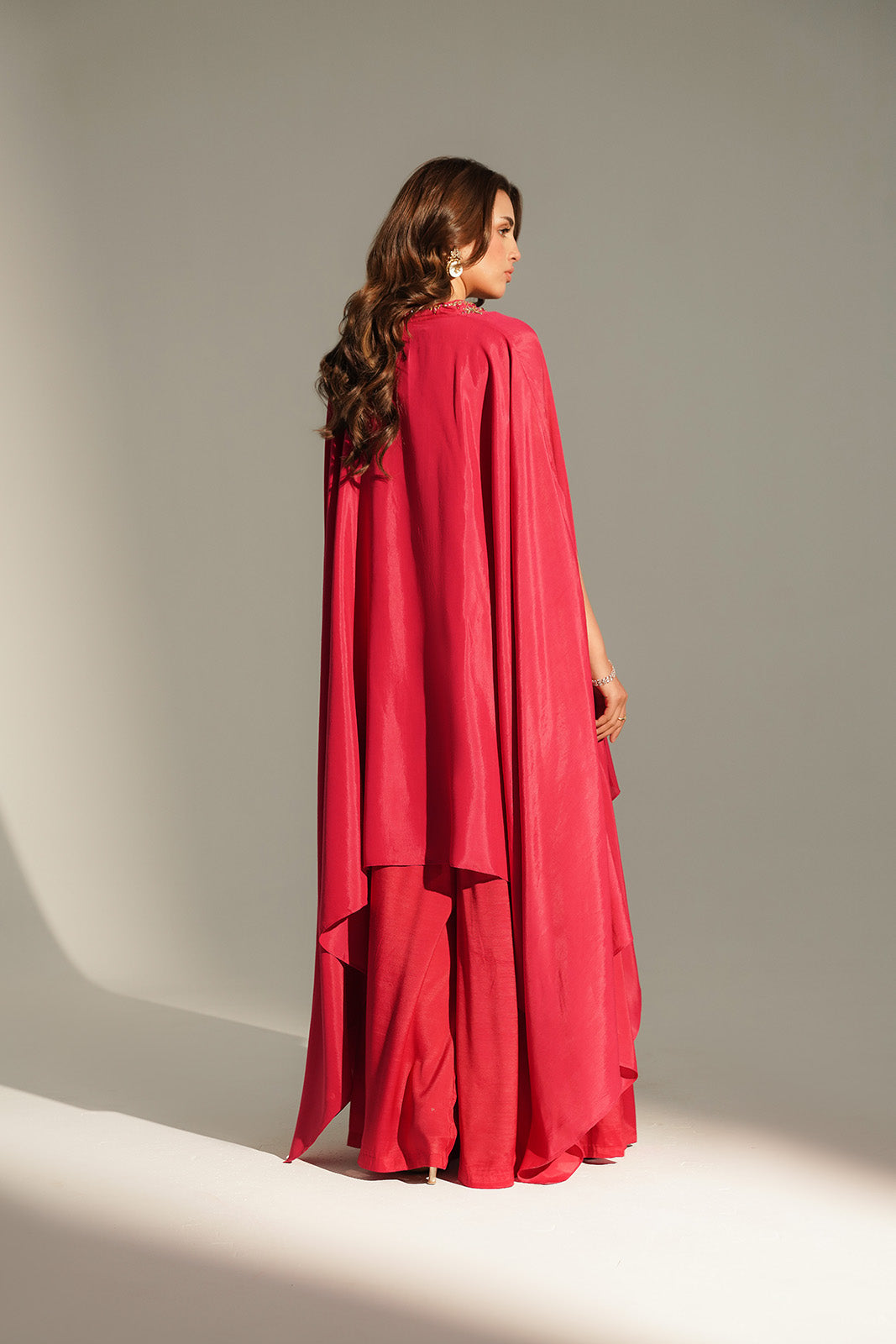 2 Piece Raw Silk Embroidered Suit (FL0163)