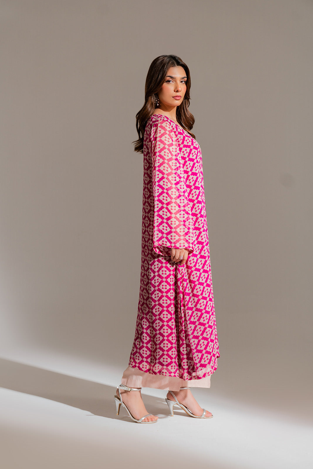 2 Piece Printed Chiffon Printed Suit (FS0124)