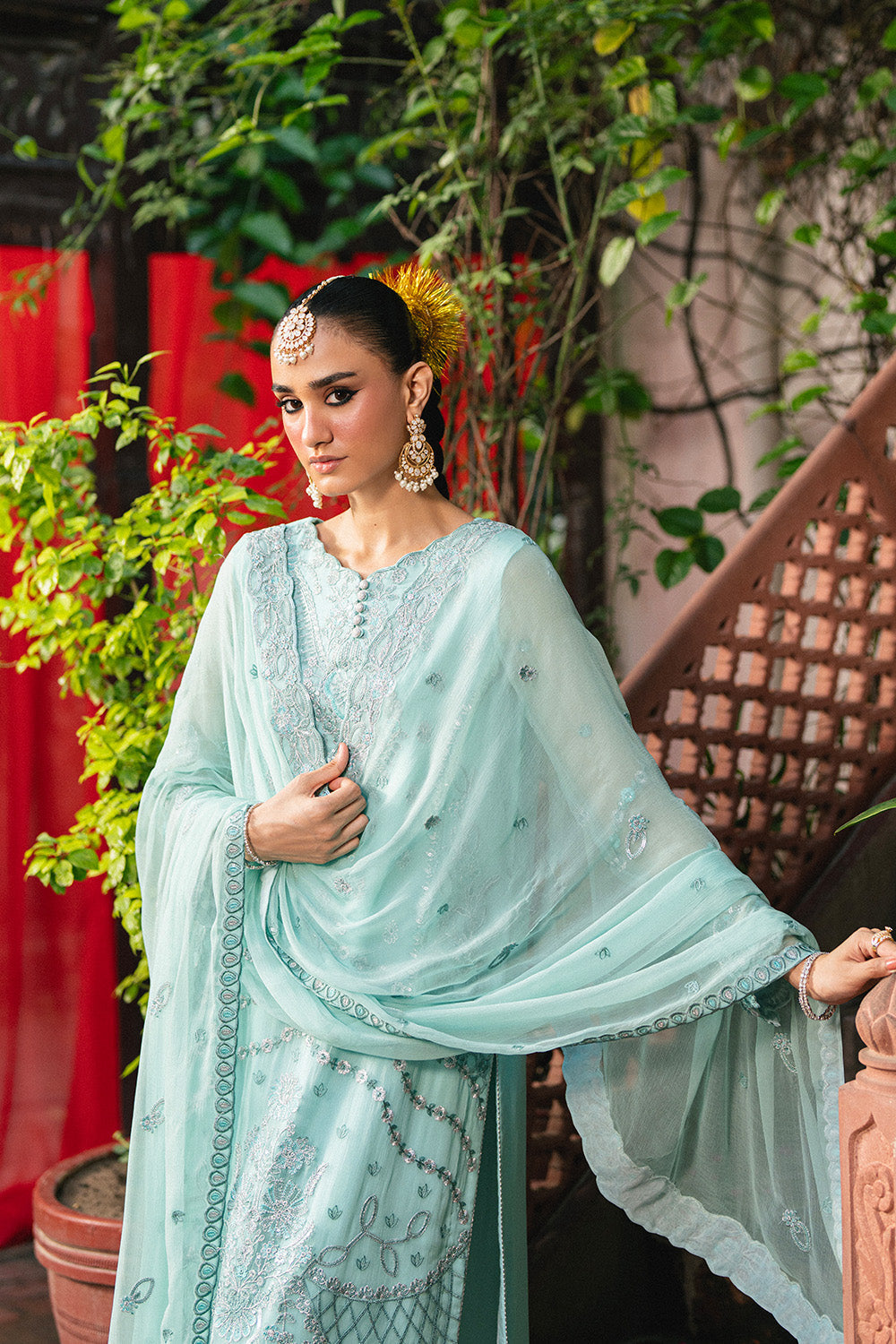 3 Piece Embroiderd Chiffon GARTHIKA - FSU5646