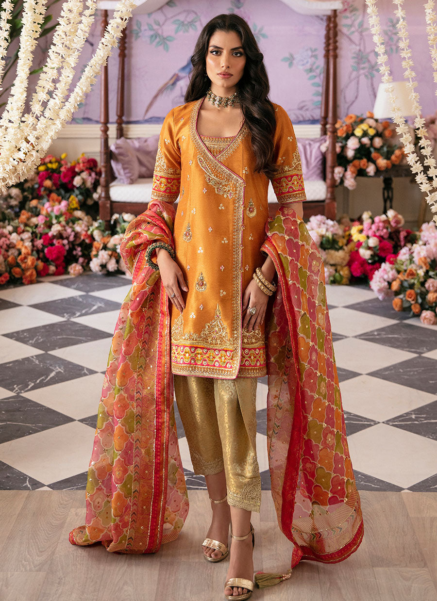 Sarv Angarkha And Dupatta - FTA-MFLP23-12