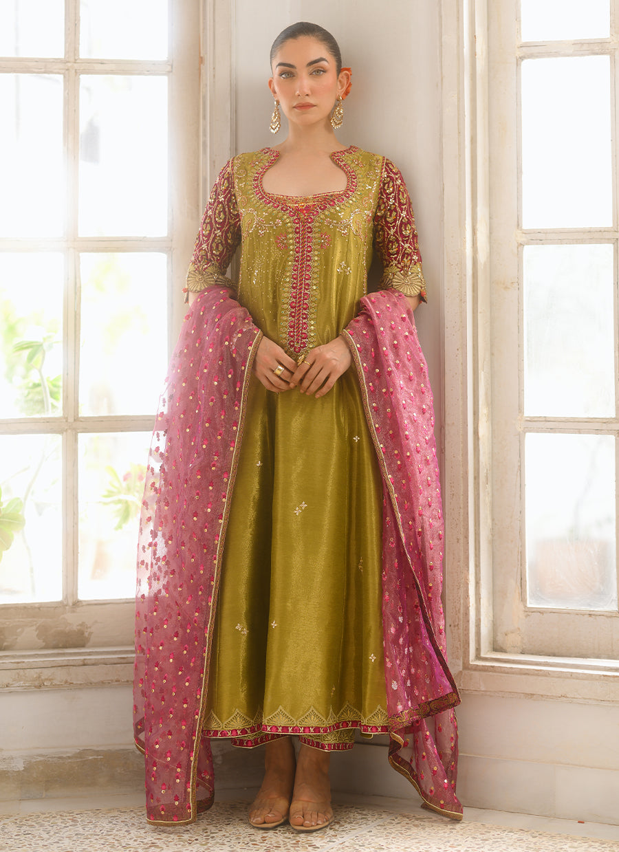 Cathal Shirt And Dupatta - FTA-MFLP26-18