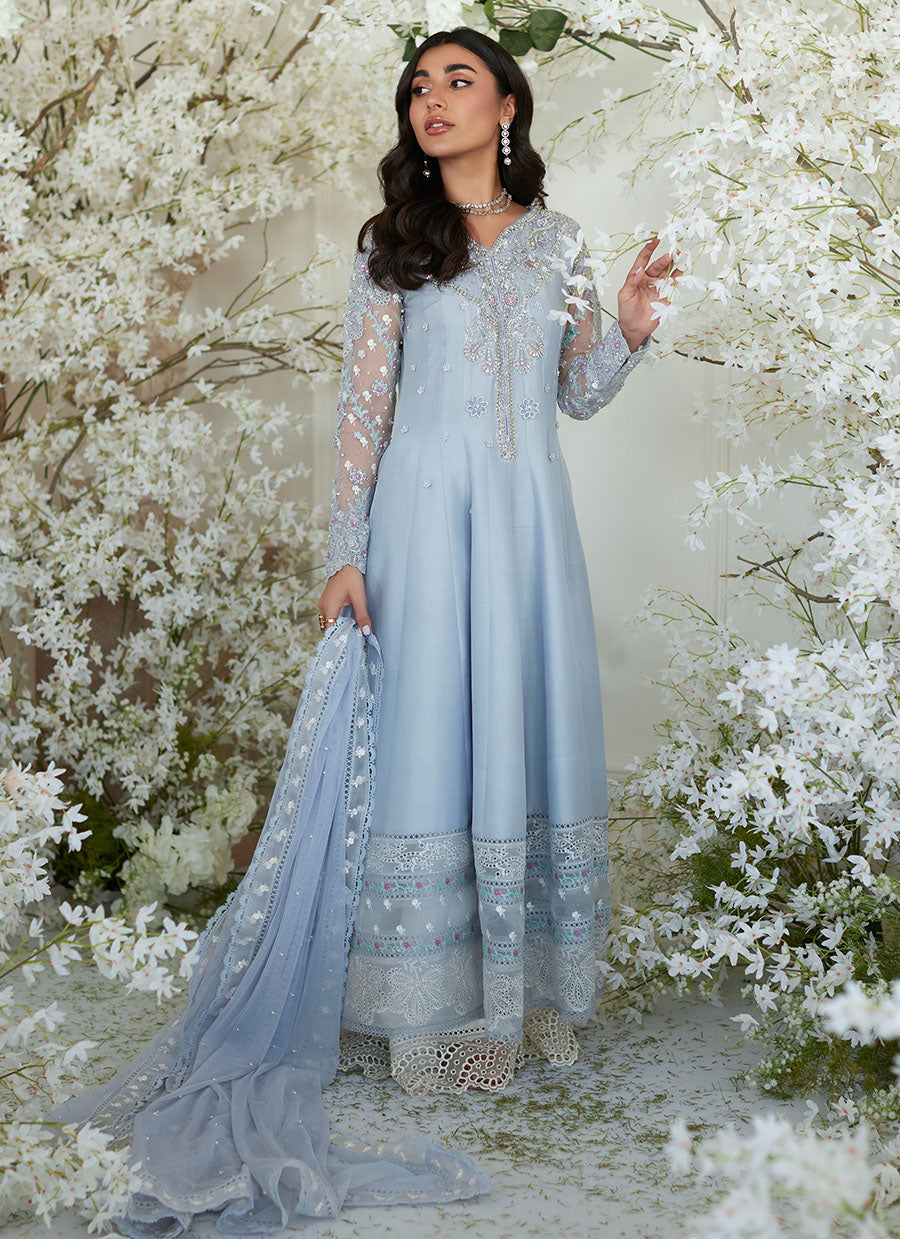 Genie Periwinkle Kalidaar and Dupatta - FTA-SLPZ23-06