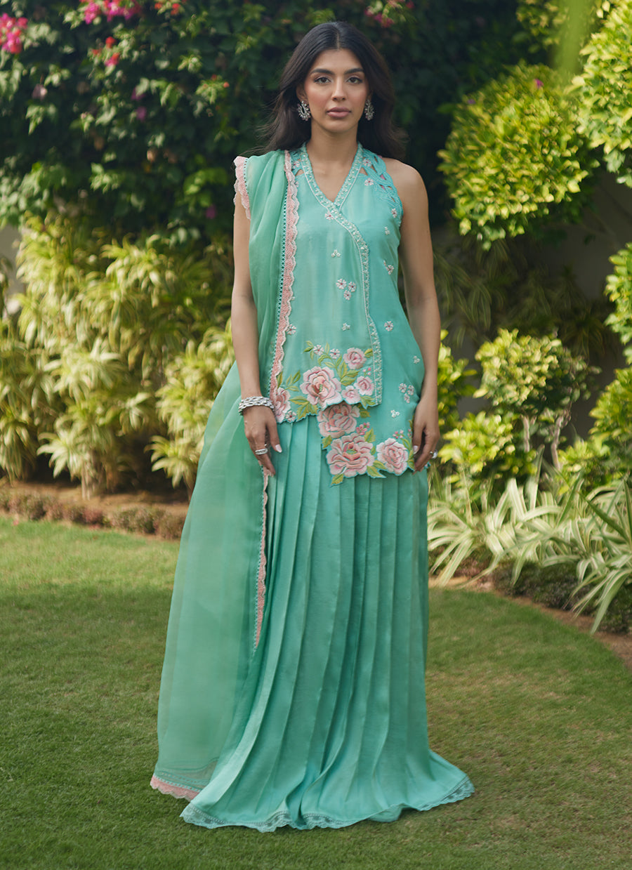 Heidi Jacket And Dupatta - FTA-TEL26-11