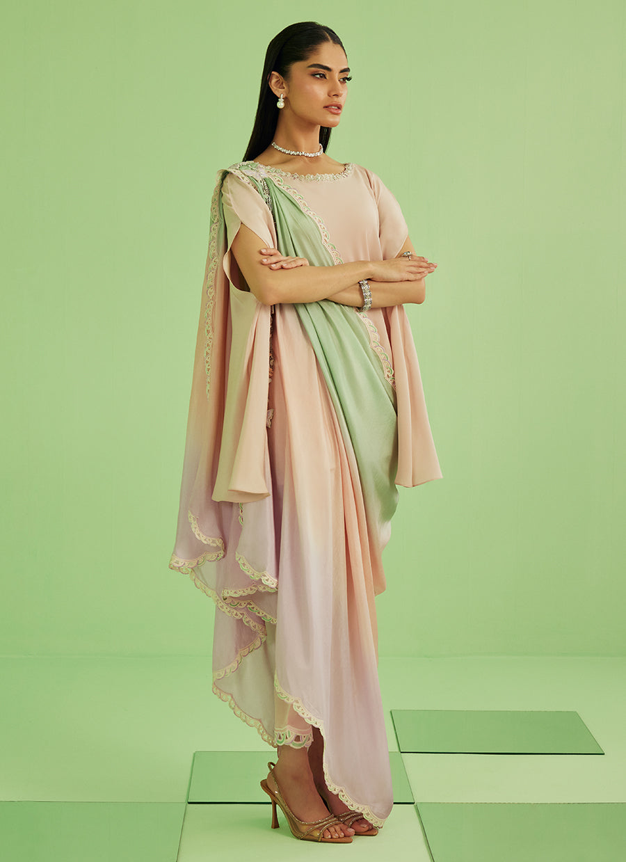 Nera Shirt Pants And Drape Dupatta