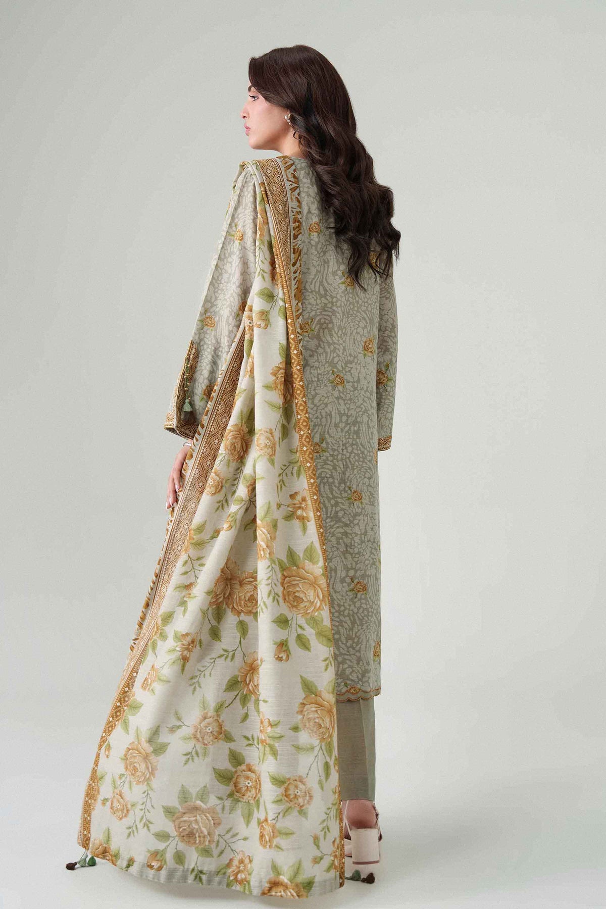 3 Piece - Dyed Printed Loose Fabric - 42604073