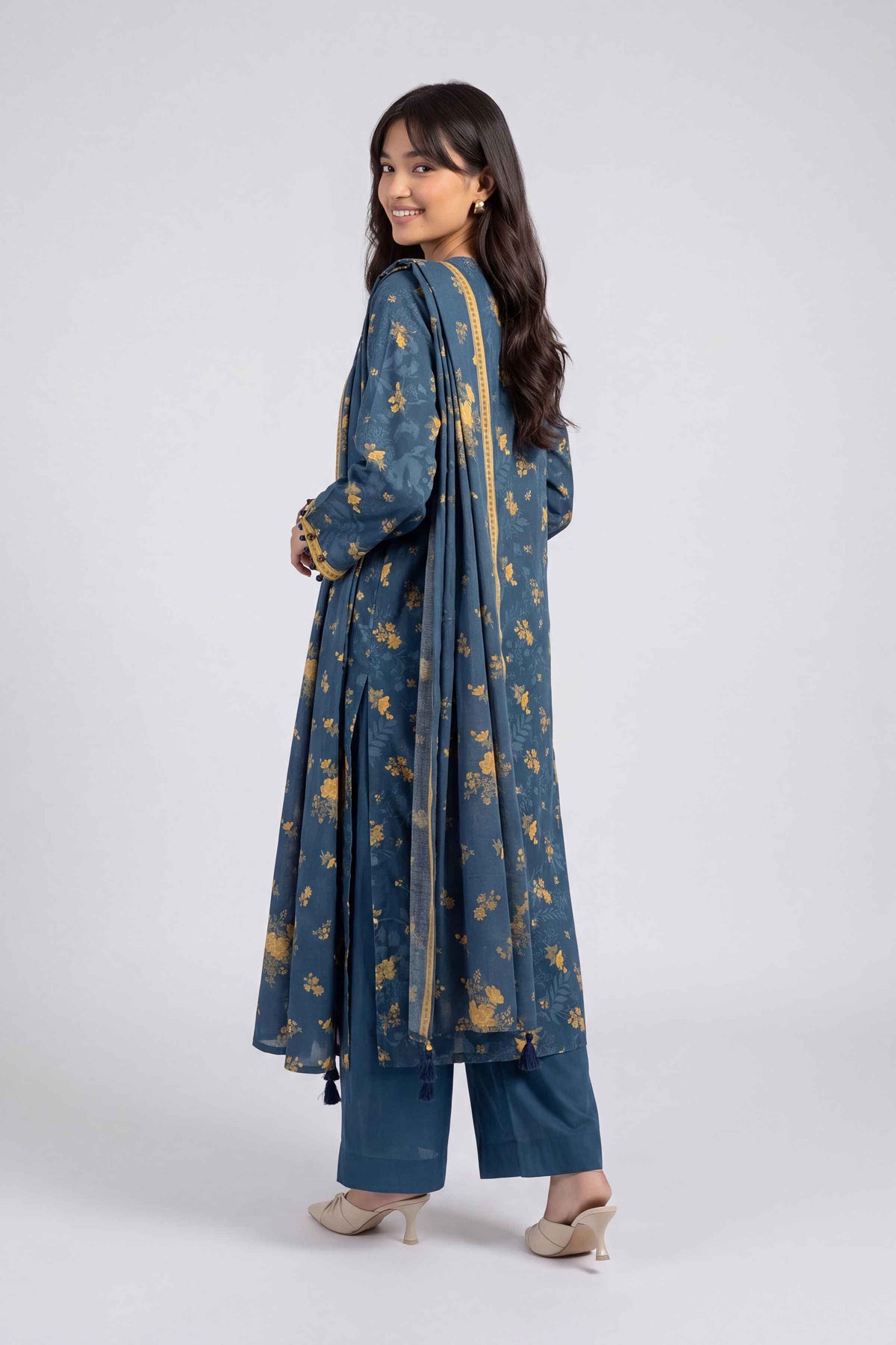 3 Piece - Dyed Printed Loose Fabric - 42604047