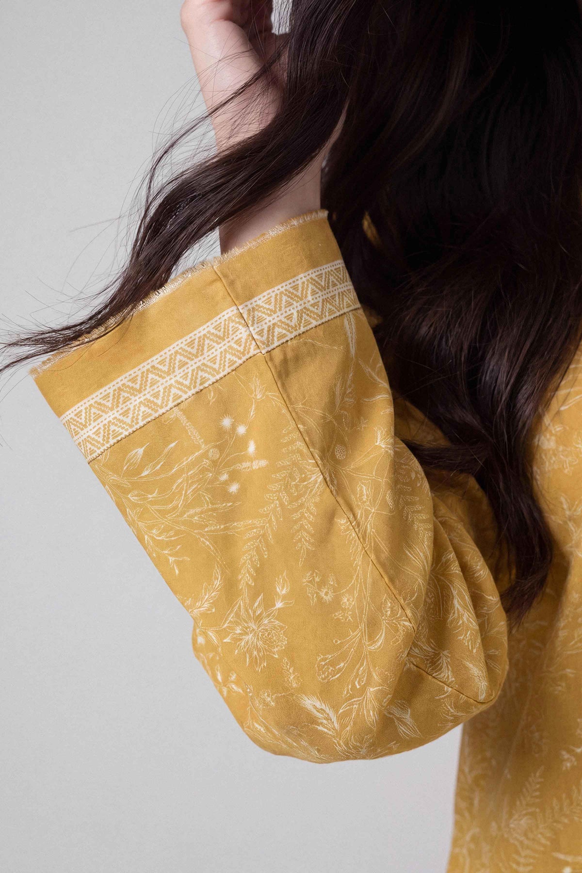 3 Piece - Dyed Printed Loose Fabric - 42604052