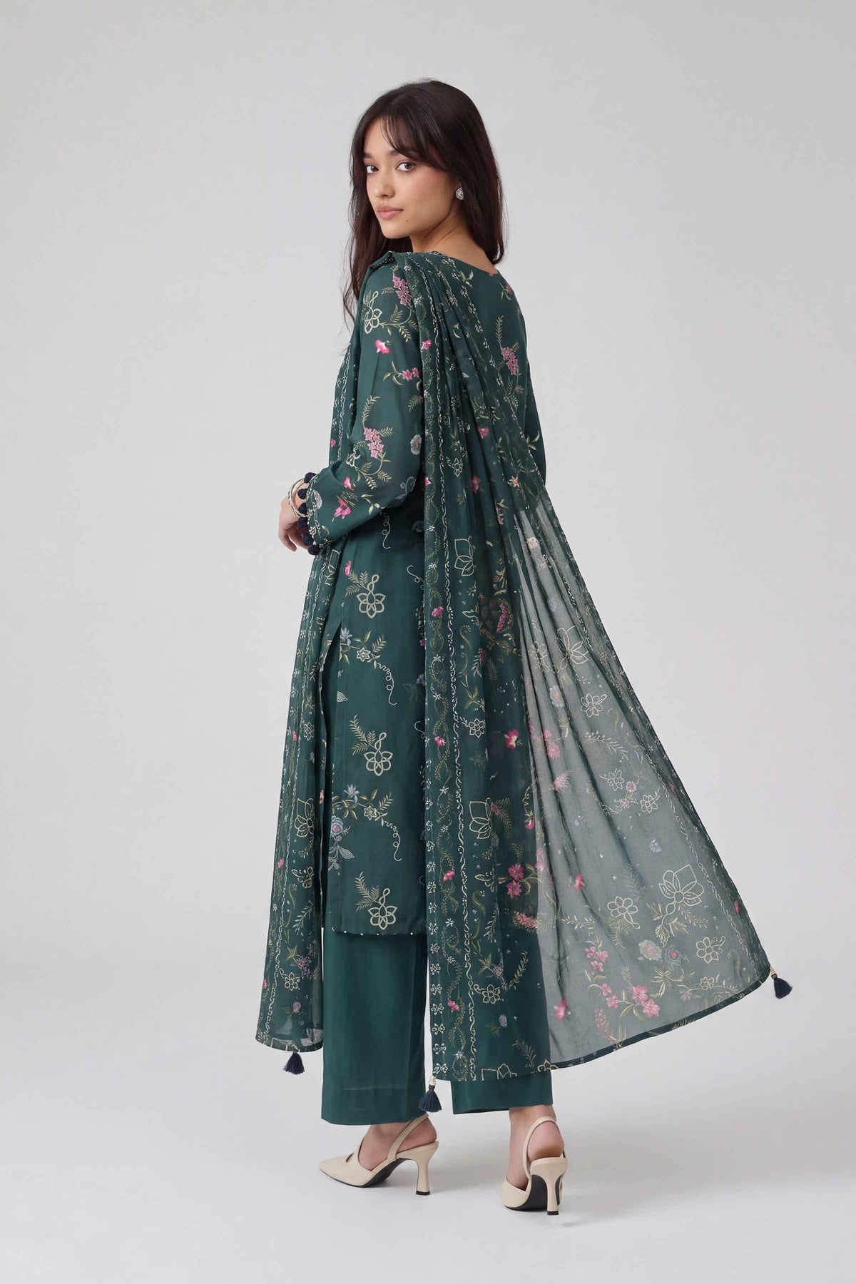 3 Piece - Dyed Printed Loose Fabric - 42604055