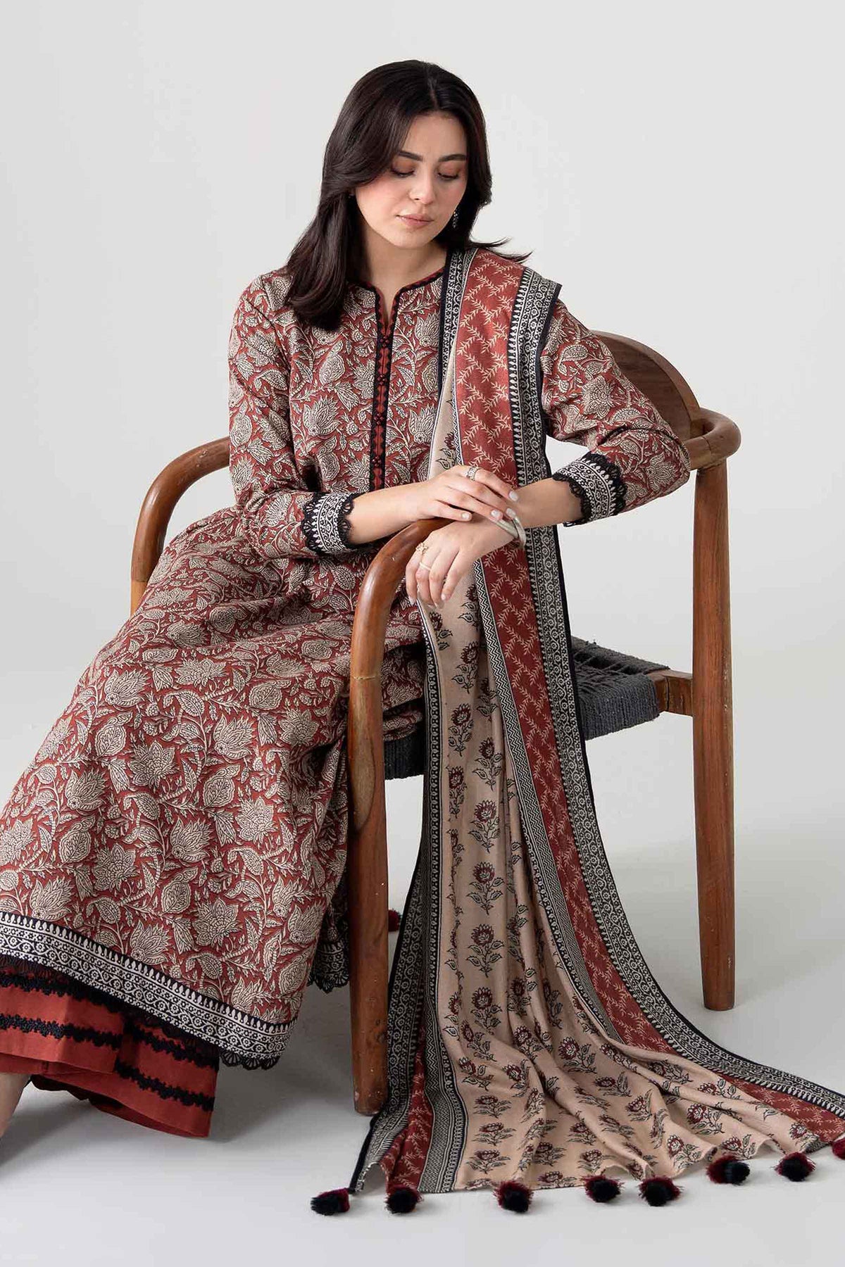 3 Piece - Printed Suit - FTB-COM-47