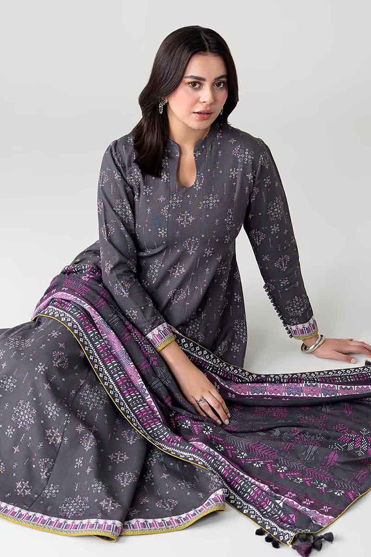 3 Piece - Printed Suit - FTB-COM-51