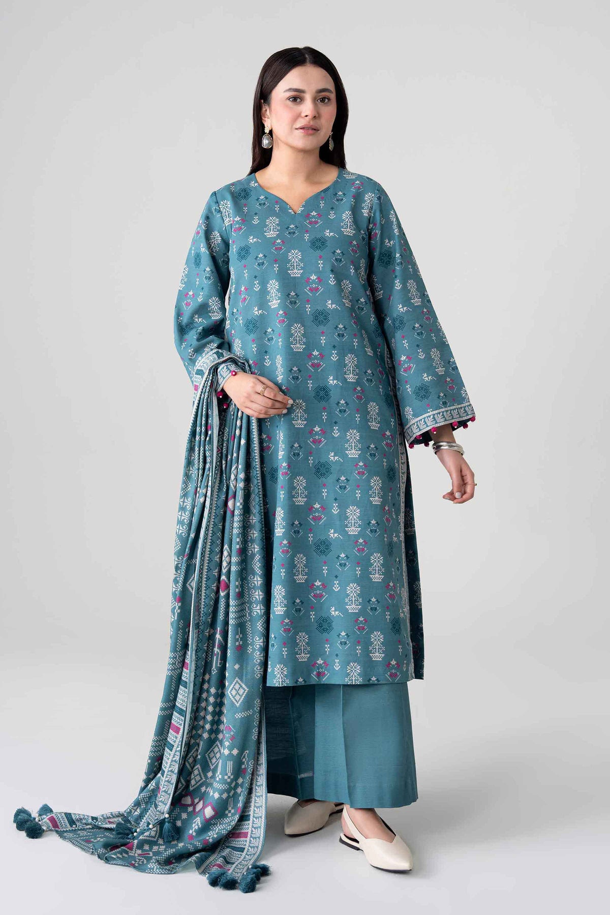 3 Piece - Printed Suit - FTB-COM-53