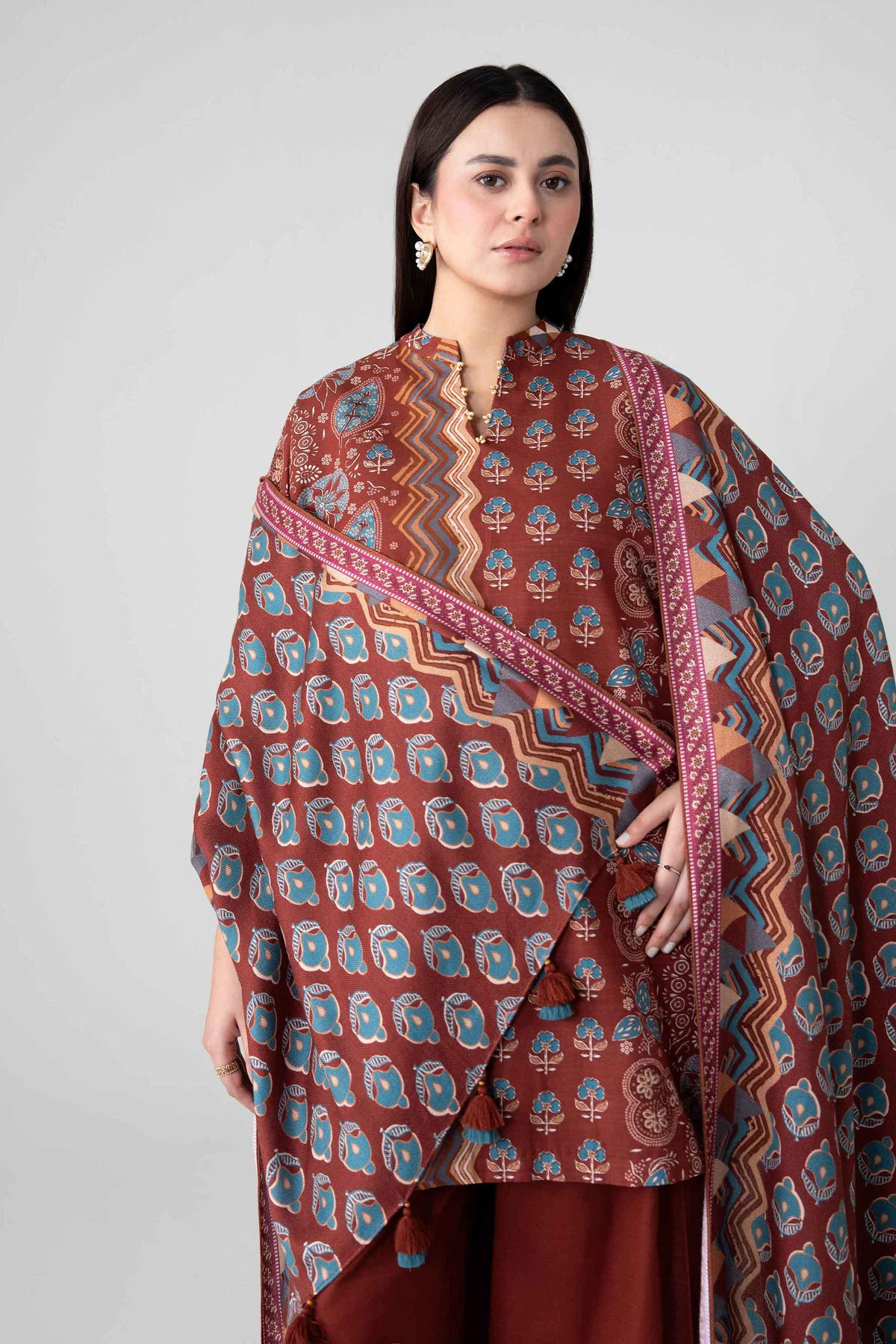 3 Piece - Printed Suit - FTB-COM-56