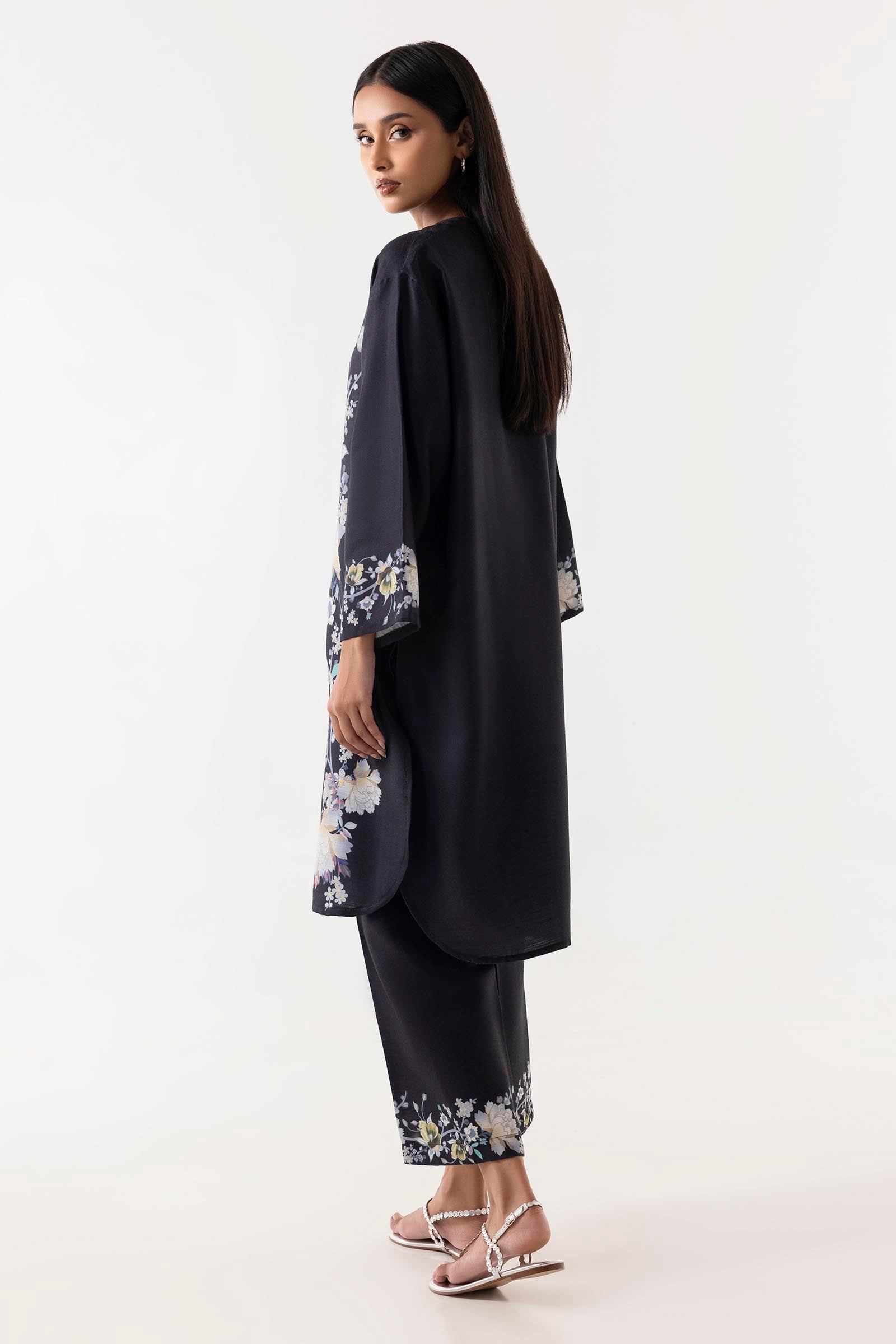 Stitched Basic Printed Shirt + Culotte