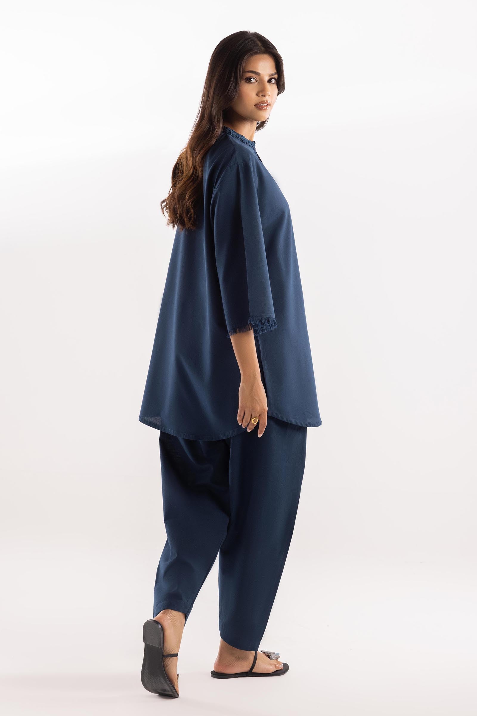 Stitched Dyed Khaddar Shirt + Shalwar