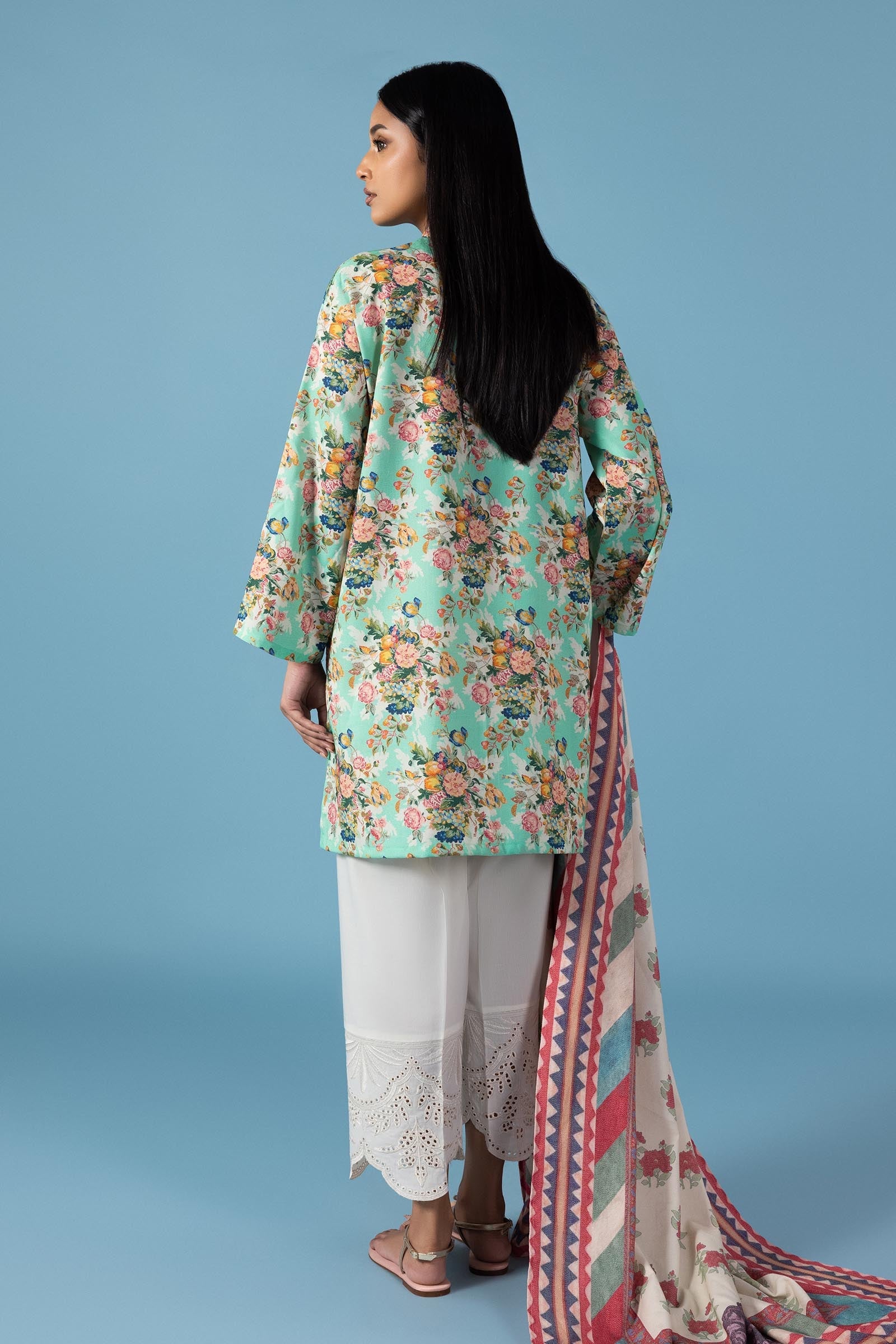 Stitched Linen Shirt + Dupatta
