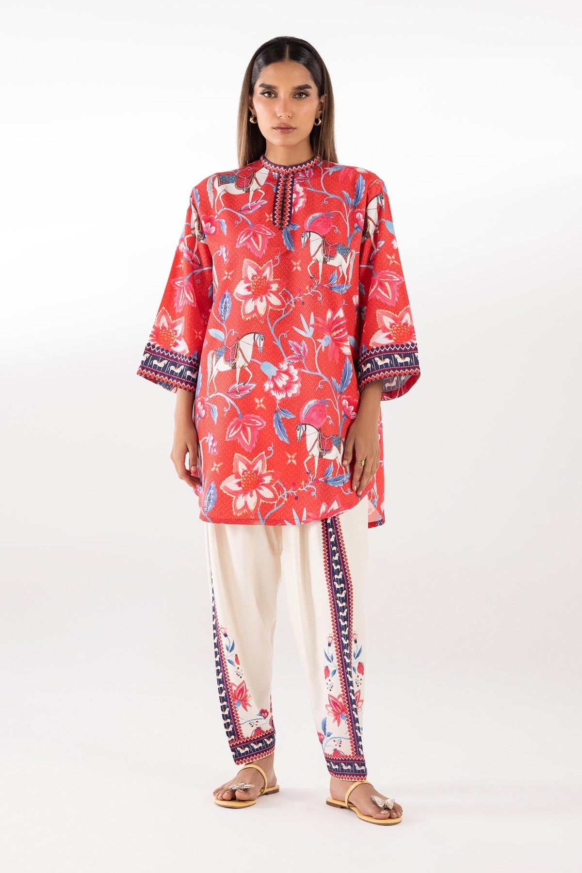 Stitched Printed Dobby Shirt + Shalwar