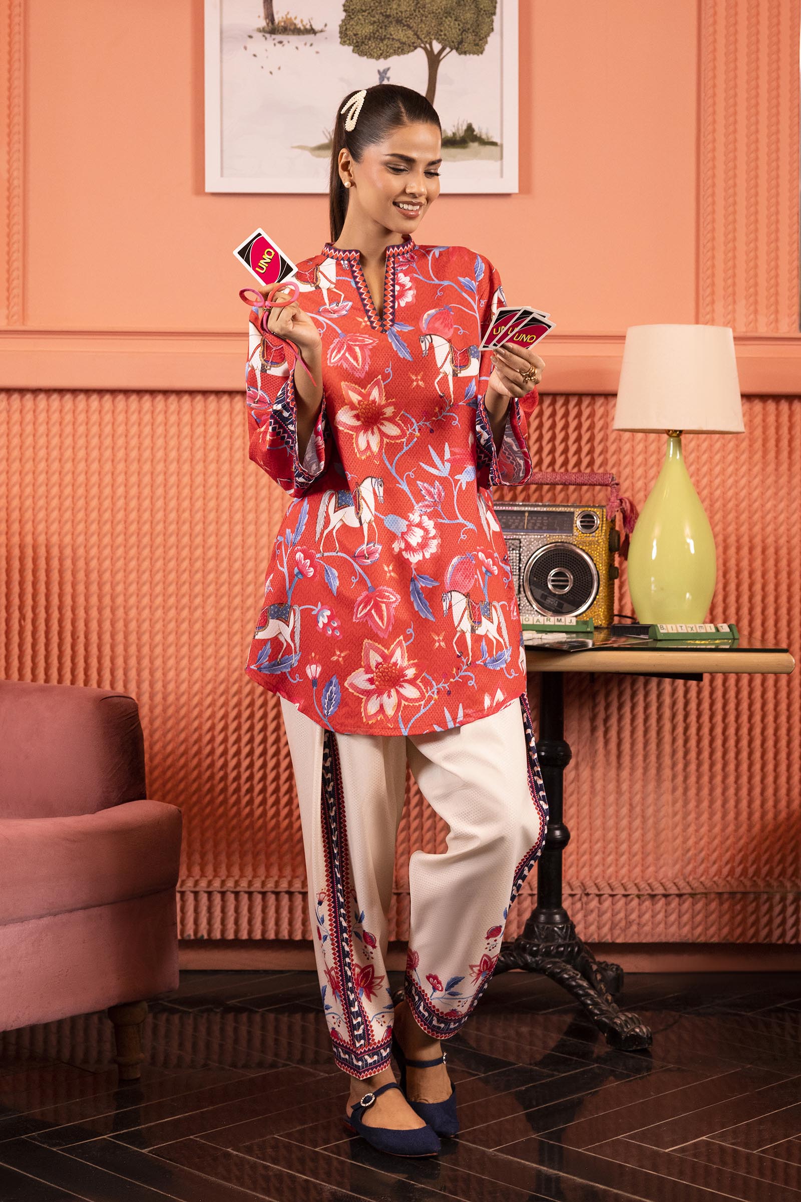 Stitched Printed Dobby Shirt + Shalwar