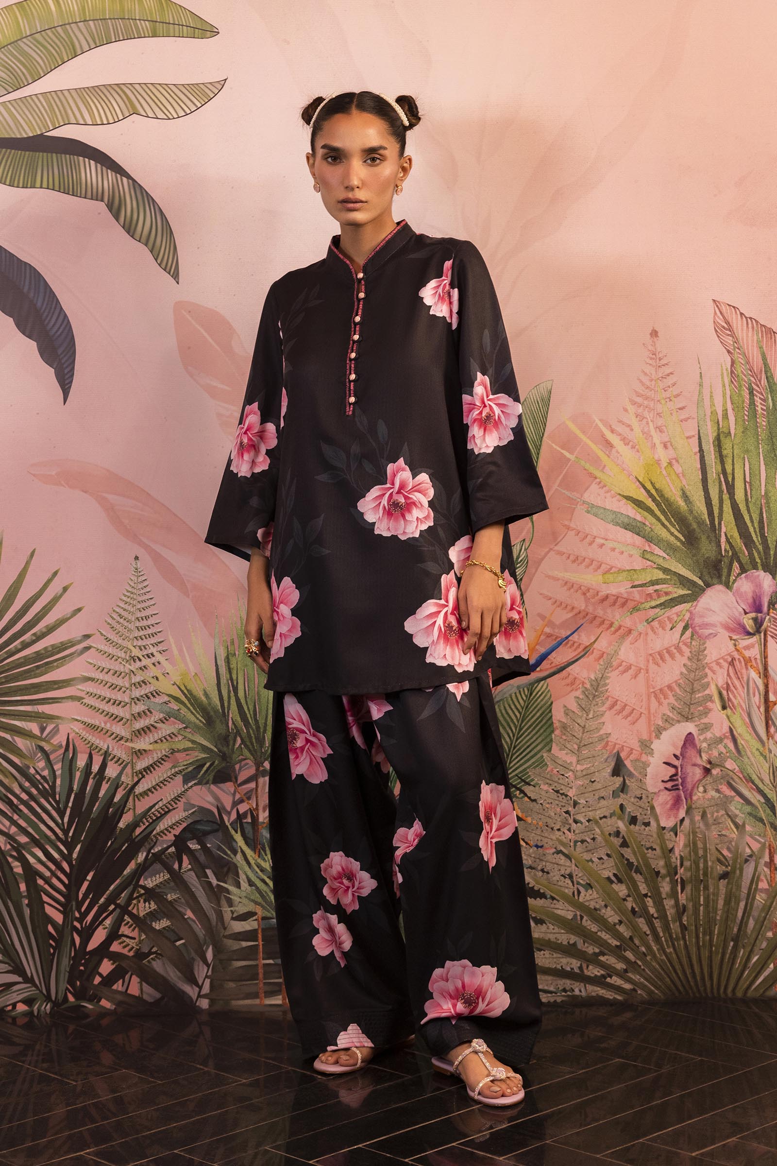 Stitched Printed Stripe Shirt + Shalwar
