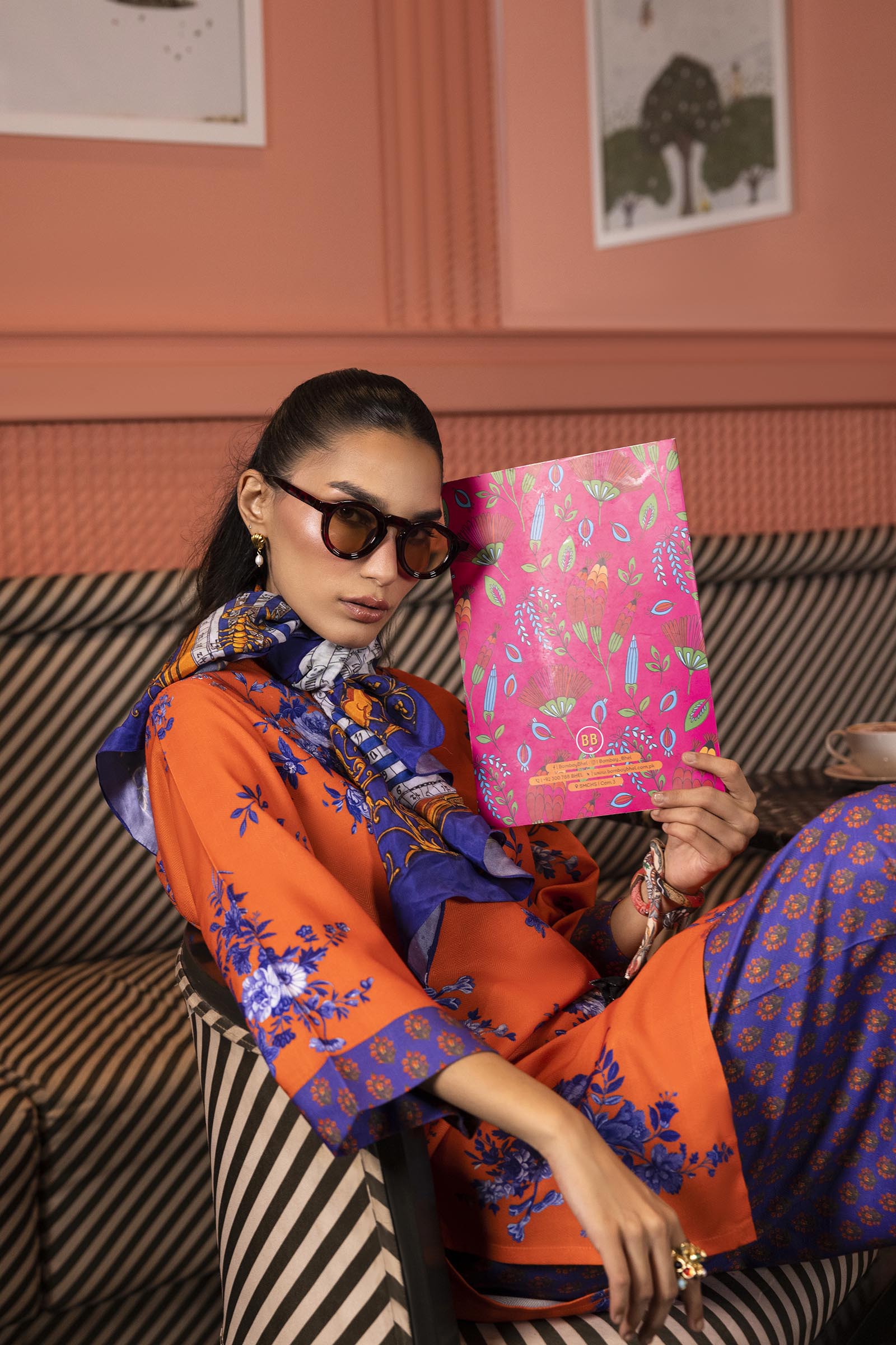 Stitched Printed Herringbone Shirt