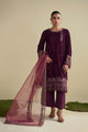 FW25DD-2805 MAGENTA EMBROIDERED DUPATTA
