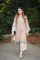 FW25DC-2877 GREY 2PCS EMBROIDERED KURTA WITH TROUSER