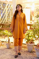 FW25DC-2881 MUSTARD 2PCS EMBROIDERED KURTA WITH TROUSER