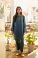 FW25DC-2884 TURQUOISE BLUE 2PCS EMBROIDERED KURTA WITH TROUSER