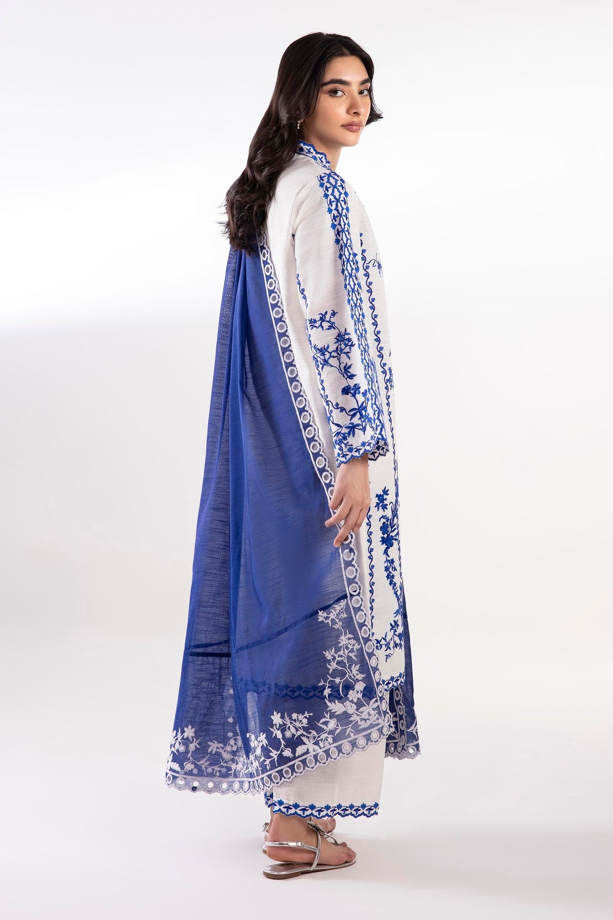 Embroidered Monark Dupatta