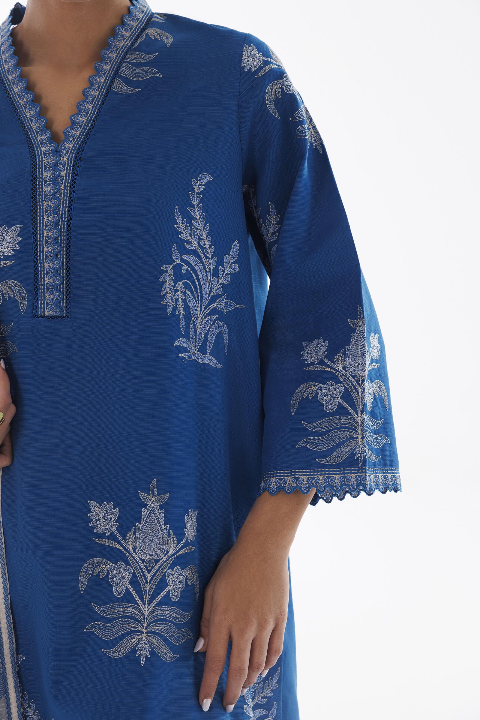 Stitched Embroidered Khaddar Suit