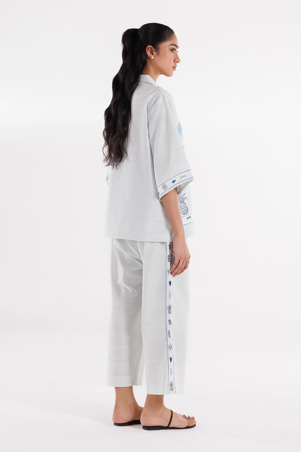 Stitched Embroidered Shirt + Culotte