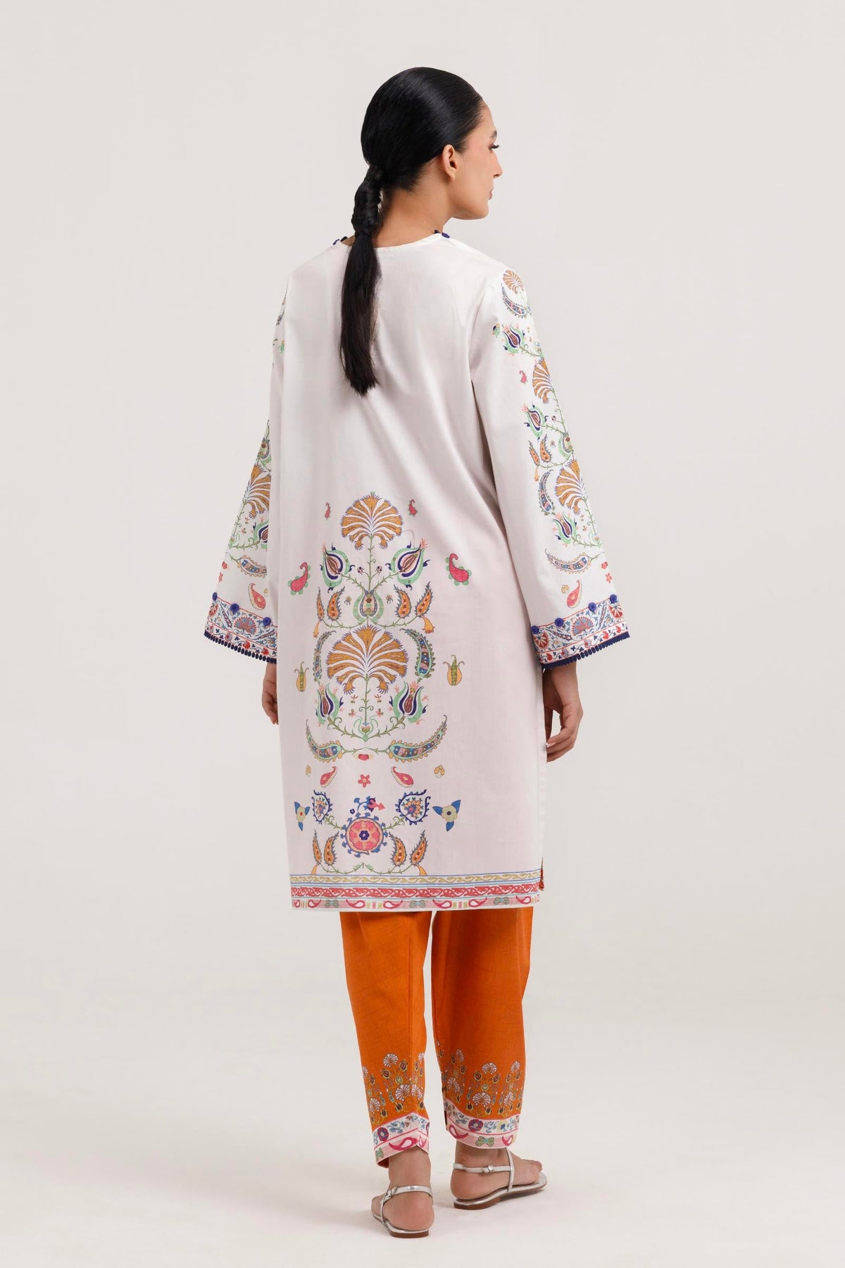 Stitched Printed Poplin Shirt+ Shalwar