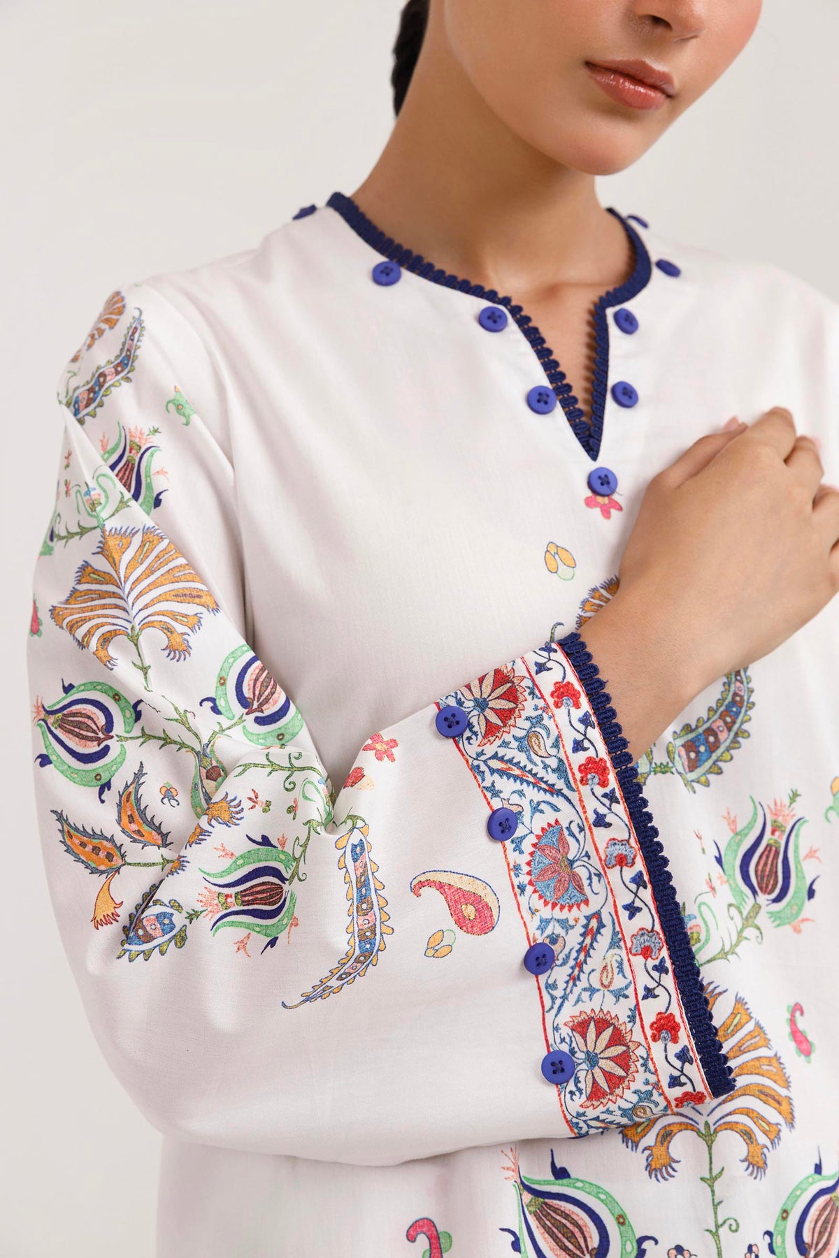 Stitched Printed Poplin Shirt+ Shalwar