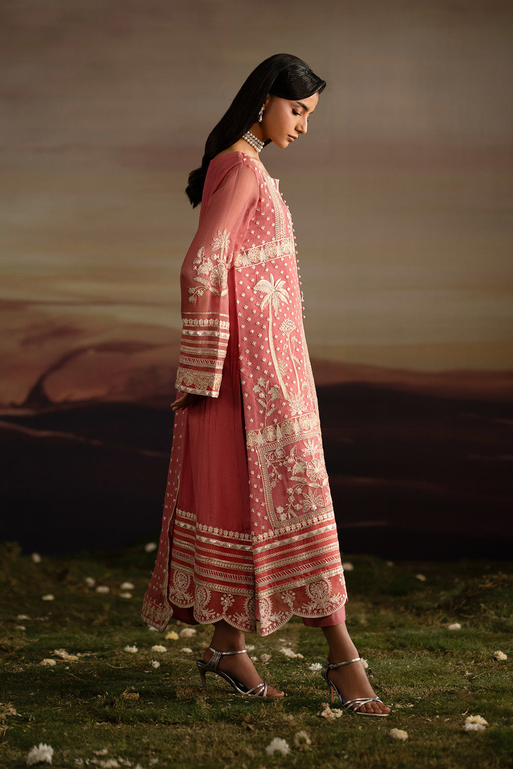3-Piece-Embroiderd-Chiffon INDIYA - FWU5707