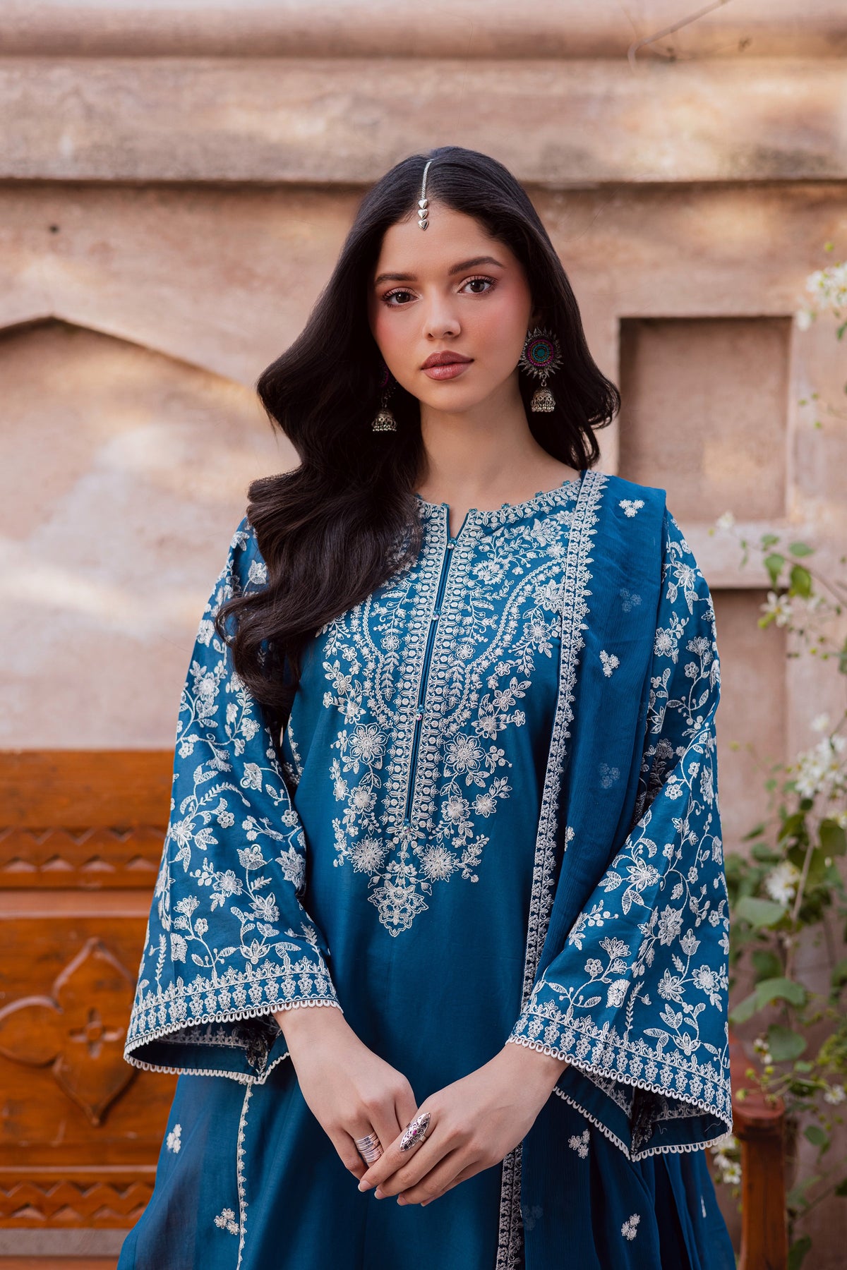 Farsali 3Pc - Festive Embroidered Lawn
