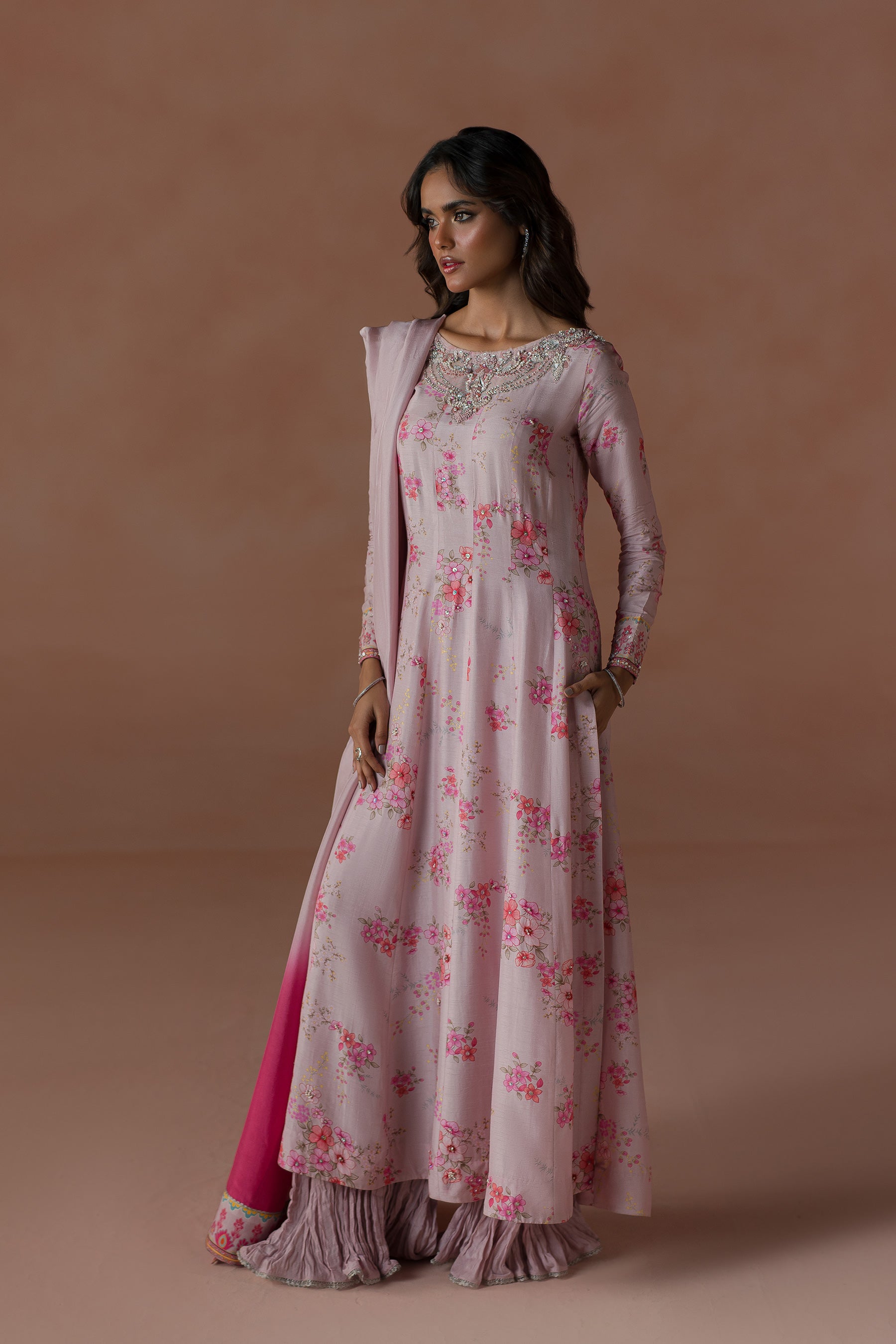 Sweet Pea Kalidar Crushed Pants Set (D-07)