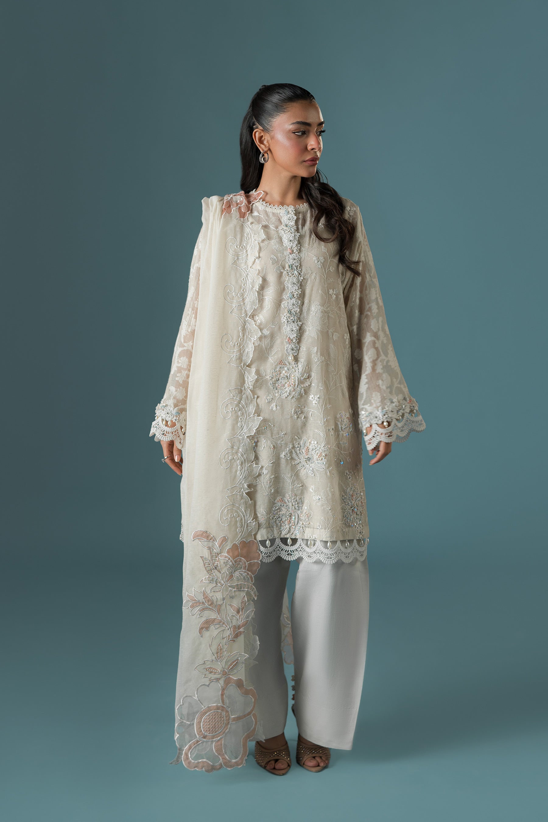 Pearl Spring Lily Shalwar Set (D-10)